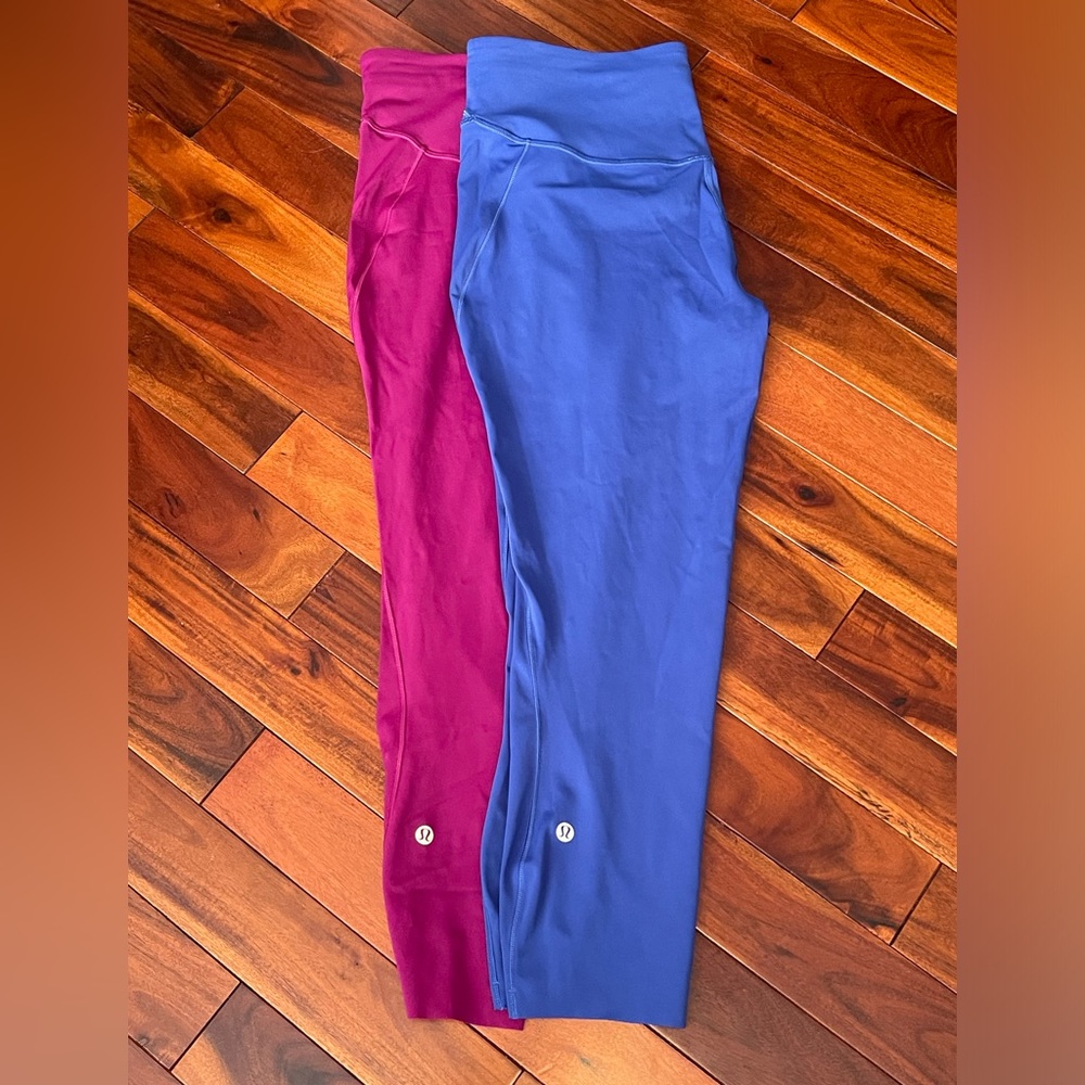 Lululemon Base Pace 23” Crop High Rise Bundle size 10
